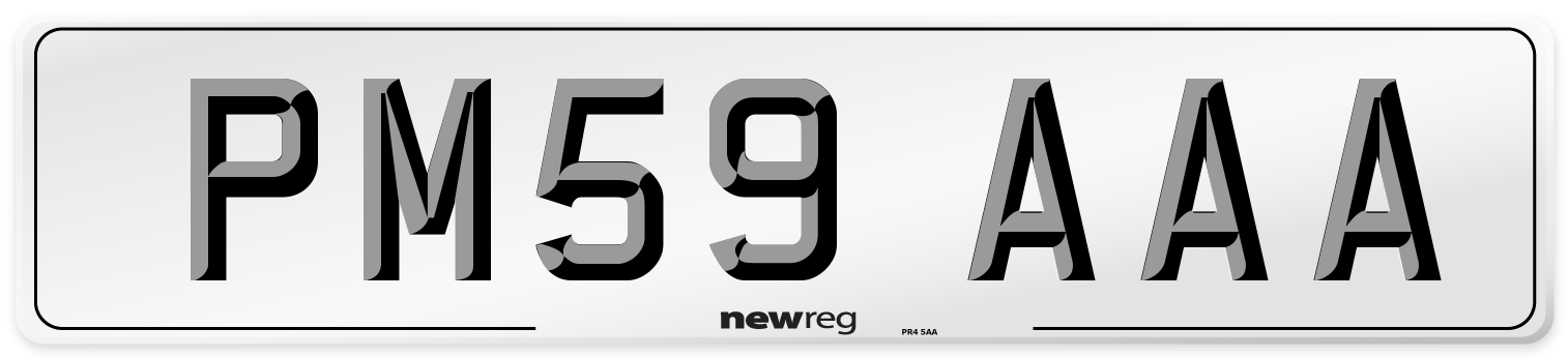 PM59 AAA Number Plate from New Reg